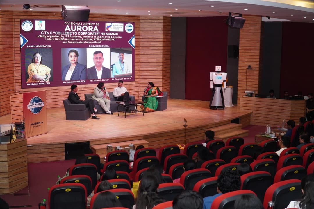 Toastmasters event on stage
